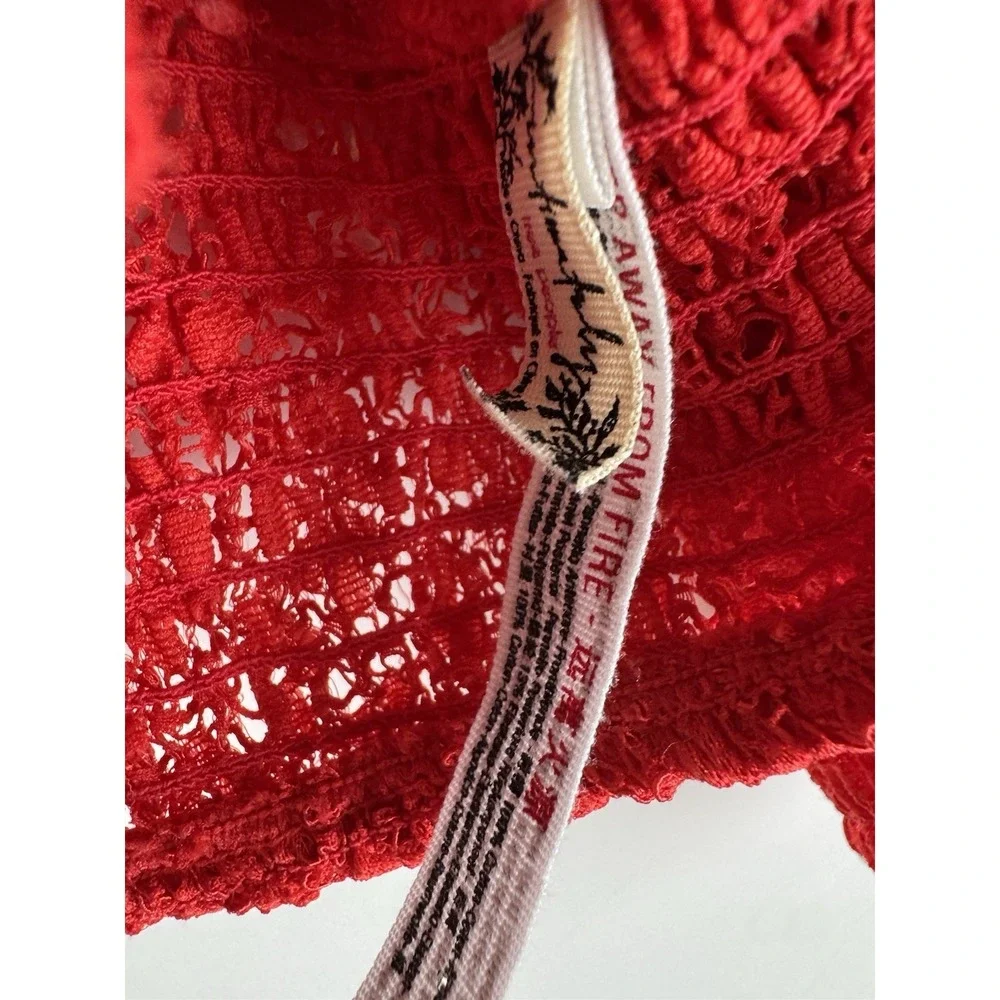 Free People Intimately Miss Dazie Crochet Lace Bralette Sz S Festival Romantic - Picture 4 of 5